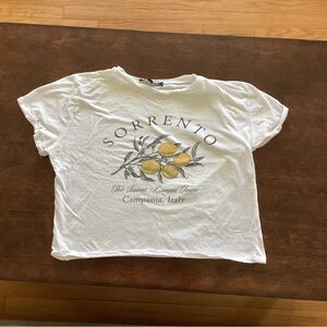 one clothing White Sorrento Lemon Graphic Tee